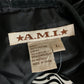 90’s A.M.I. Black Fringe Leather Jacket (L)