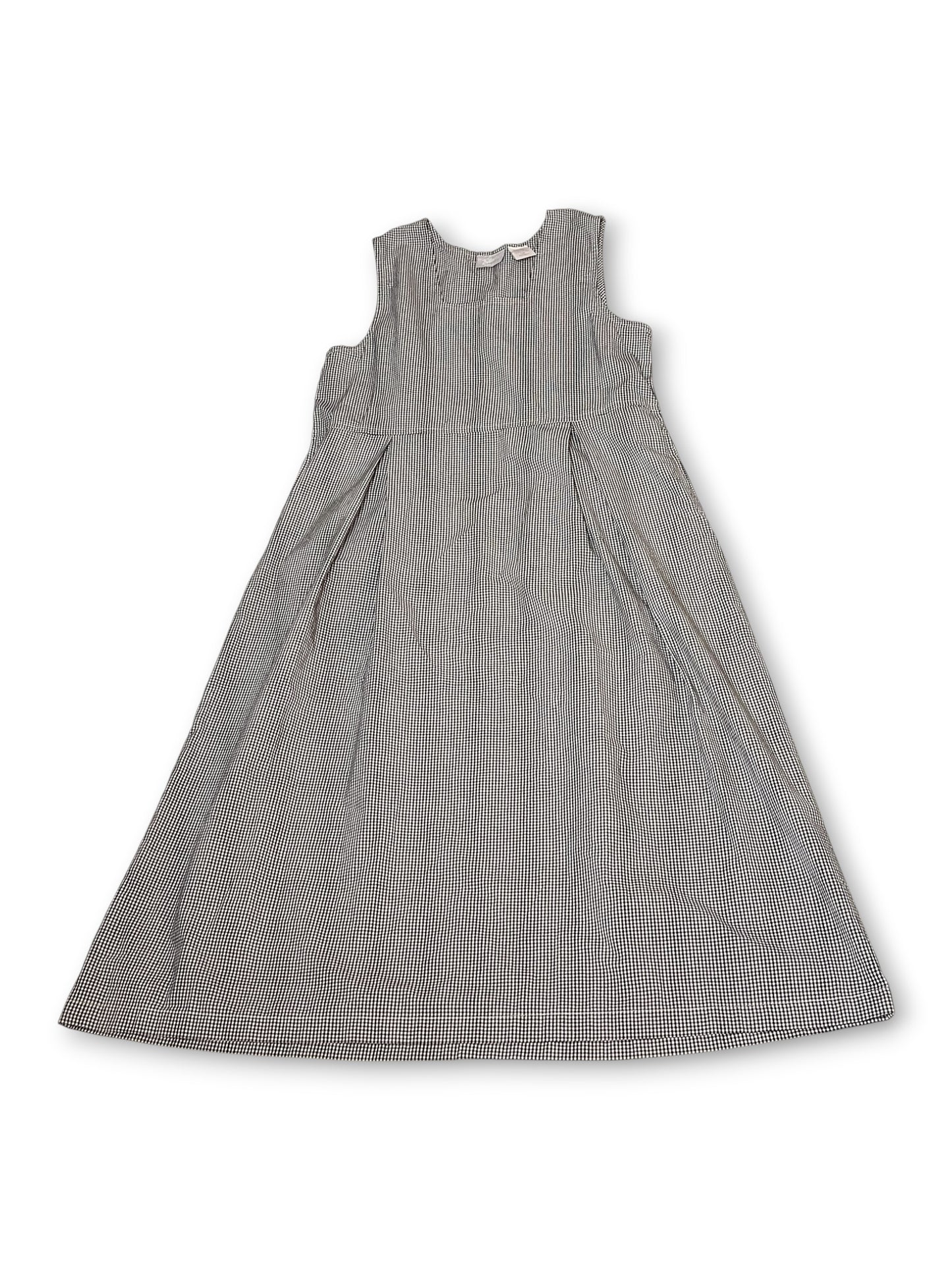 Y2K Black and White Gingham Maxi Dress (L/XL)
