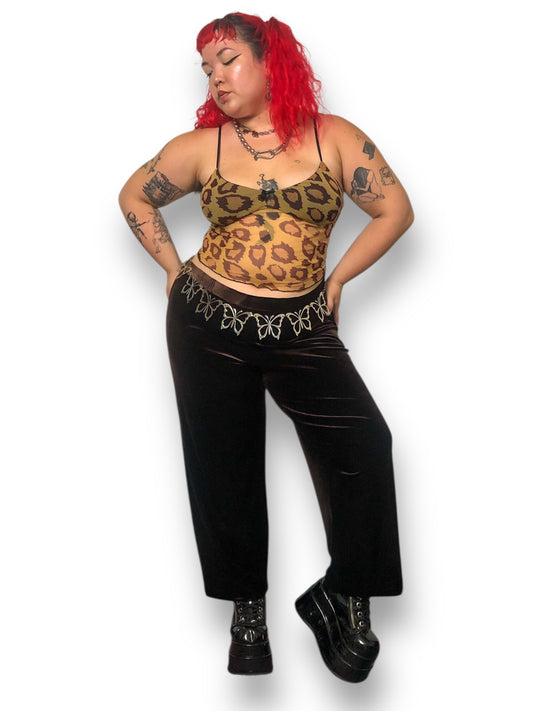 Y2K Dressbarn Brown Velvet Pants (2X/3X)