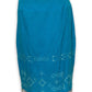 90’s/Y2K Turquoise Embroidered Skirt (S/M)