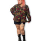 Y2K Dark Romantic Print Blouse (3X)