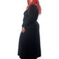 90’s Velvet Long Sleeve Maxi Dress (XL)