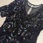 Vintage Whimsygoth Beaded Blouse (M)