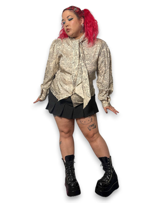 80’s/90’s Geoffrey Alexander for Private Agenda Print Blouse (L/XL)