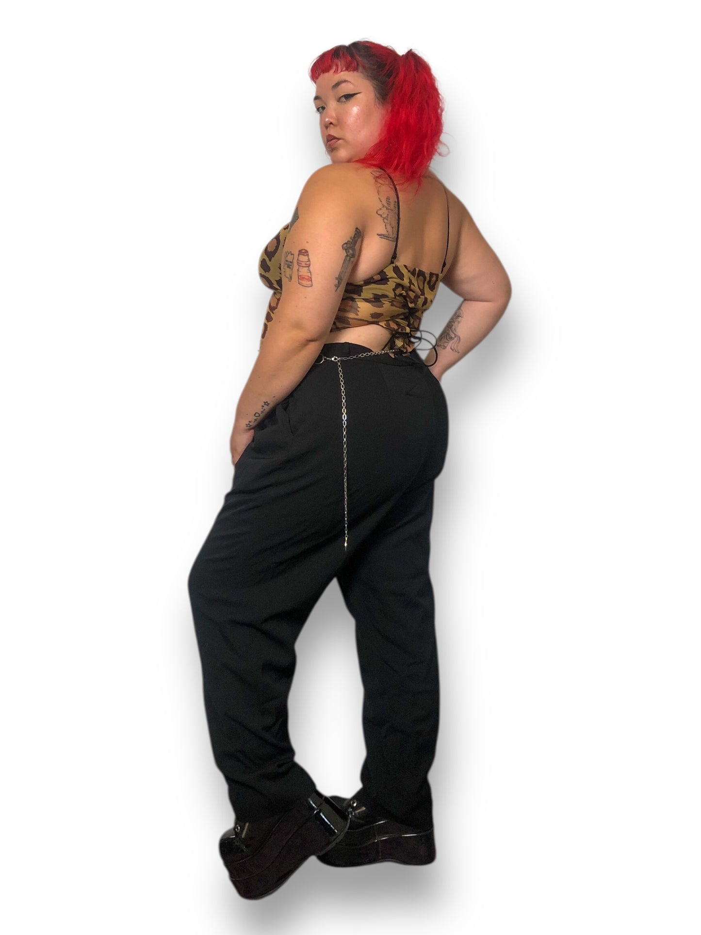 90’s E Wear Black Pleated Dress Pants (2X/3X)