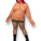 90’s/Y2K Coldwater Creek Coral Pink Crochet Knit Cardigan (3X)