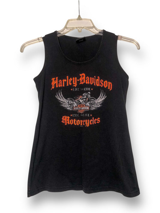 Harley Davidson Black Bedazzled Tank Top (M)