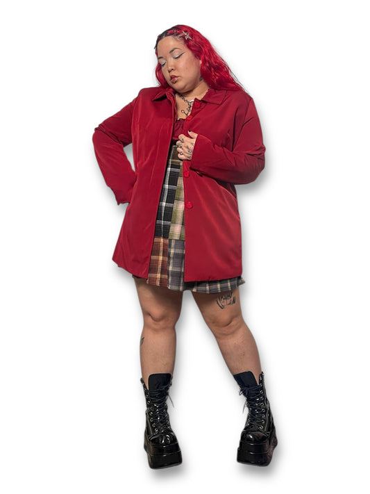 90’s Merona Red Trench Coat (L/XL)