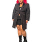 80’s/90’s Julia Klein Black Jacquard Knit Overcoat (L/XL)