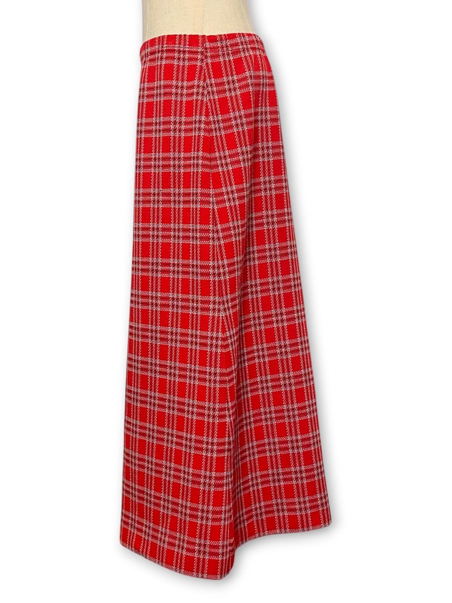 70’s/80’s Retro Grunge Plaid Maxi Skirt (M/L/XL)