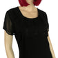 90's Amanda Smith Black Mesh Layered Dress (M)