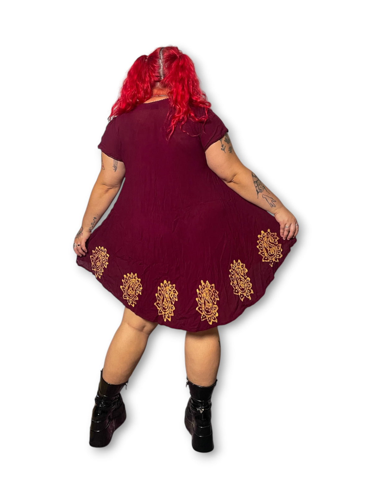 90’s/Y2K Boho Whimsy Dress (OSFM)