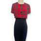 90’s Tartan Plaid Pencil Dress (XS/S)