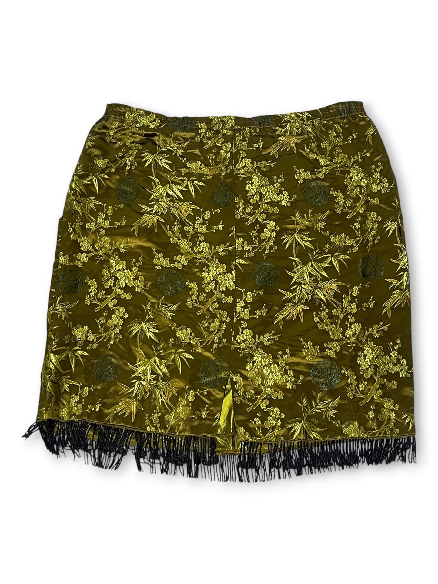90’s Floral Brocade Pencil Skirt (1X)