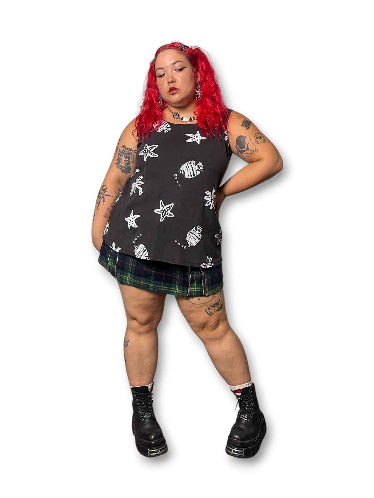 80’s/90’s Beach Print Tank Top (1X/2X)