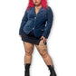Y2K/Modern Lapis Blue Velvet Blazer (1X)