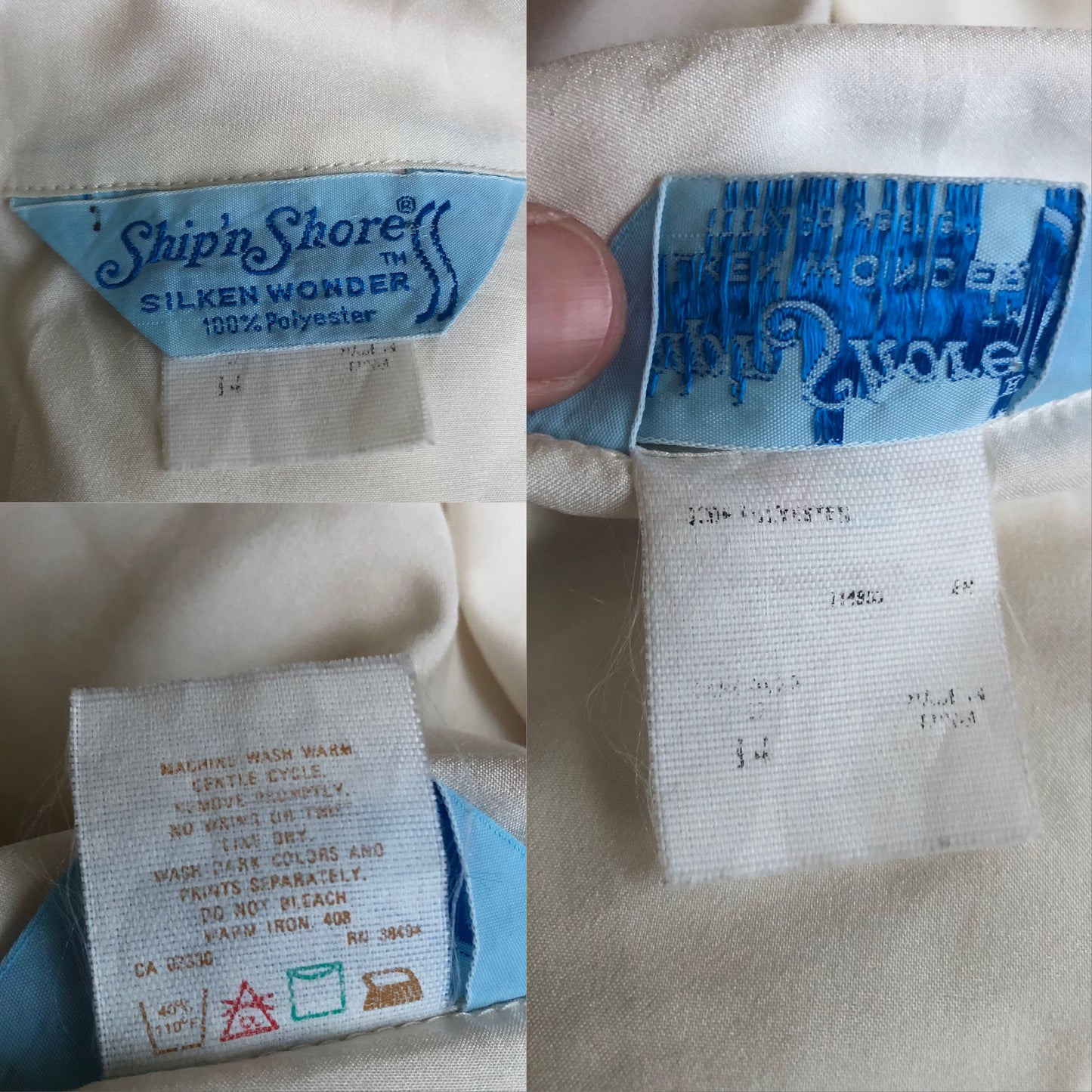 80’s Ship’n Shore White Button Shirt (L)