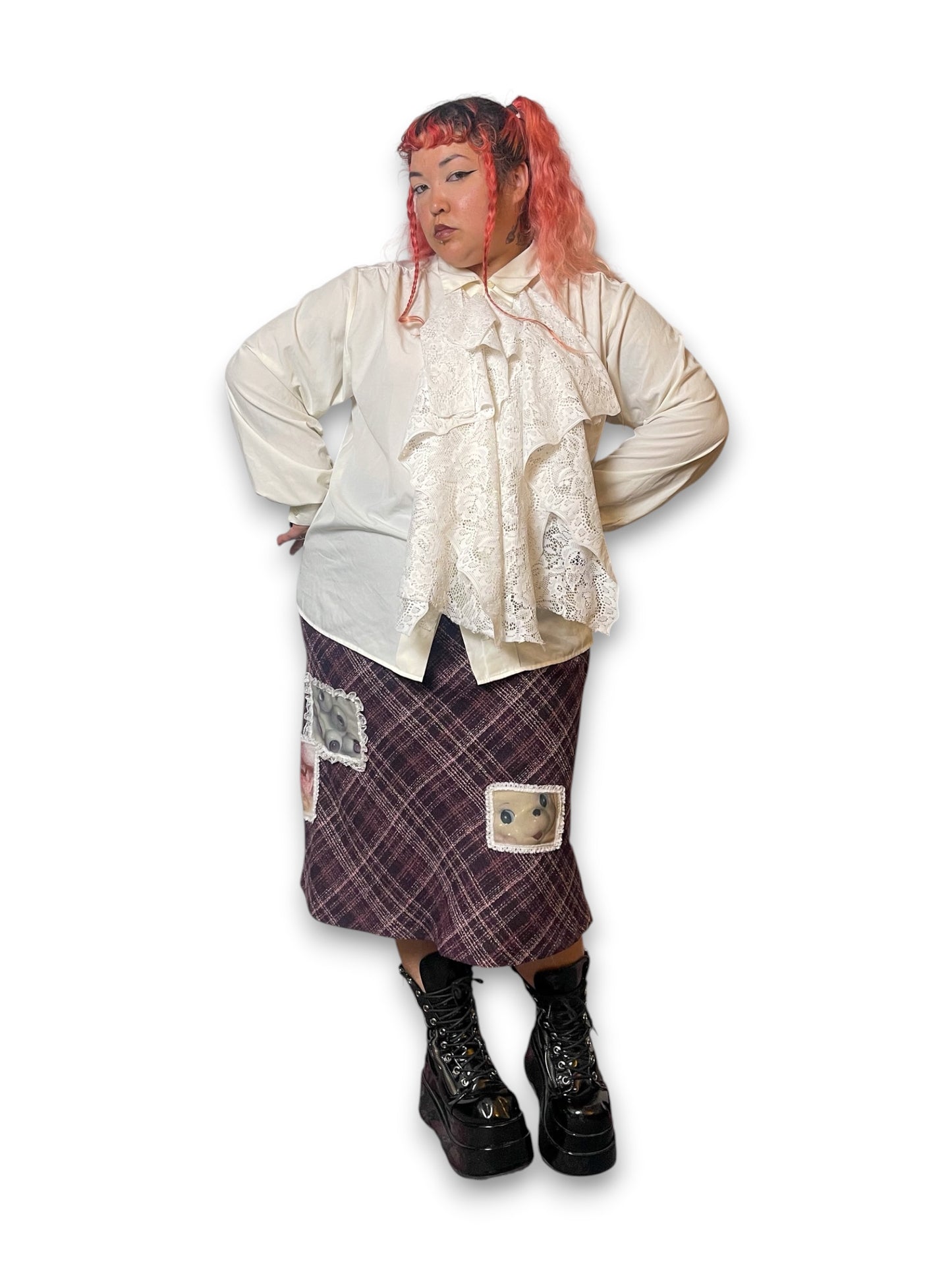90’s/Y2K Victorian Ruffled Blouse (2X/3X)