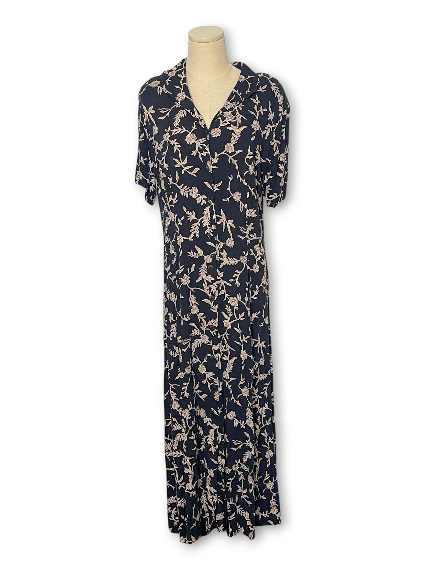 Y2K Boho Grunge Maxi Dress (XL)