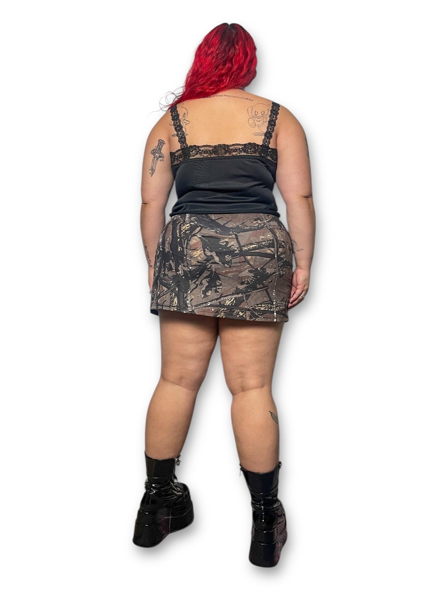 Vintage Black Lingerie Tank Top (L/XL)