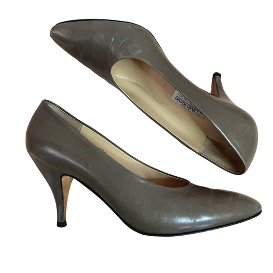 80’s Calvin Klein Brown Gray Pumps (8)