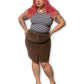 Y2K/Modern Brown Corduroy Skirt (XL)