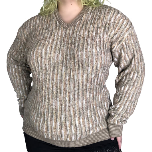 90’s Shenandoah Khaki Knit Sweater (L/XL)