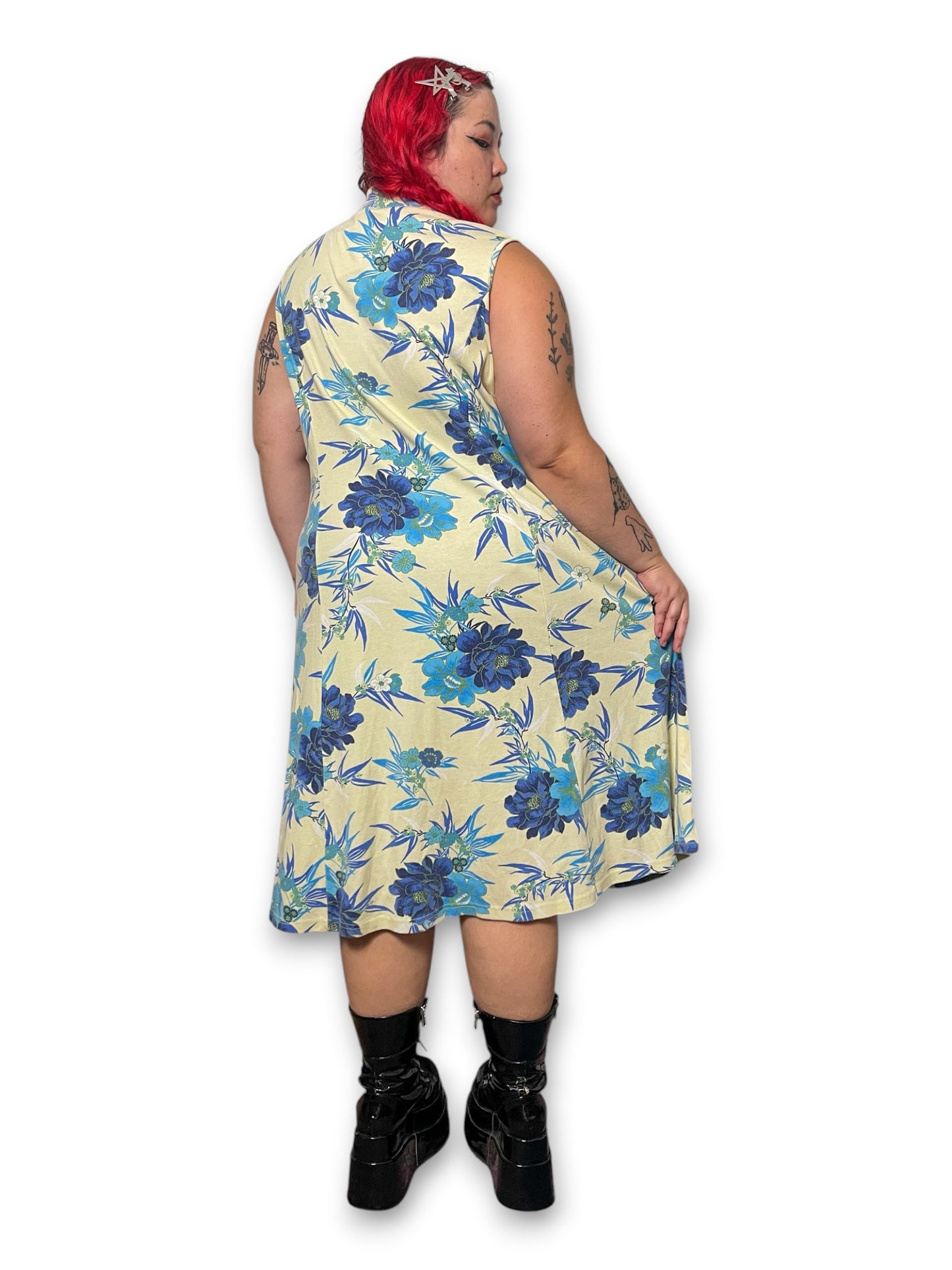 90’s/Y2K Floral Button Down Dress (3X)