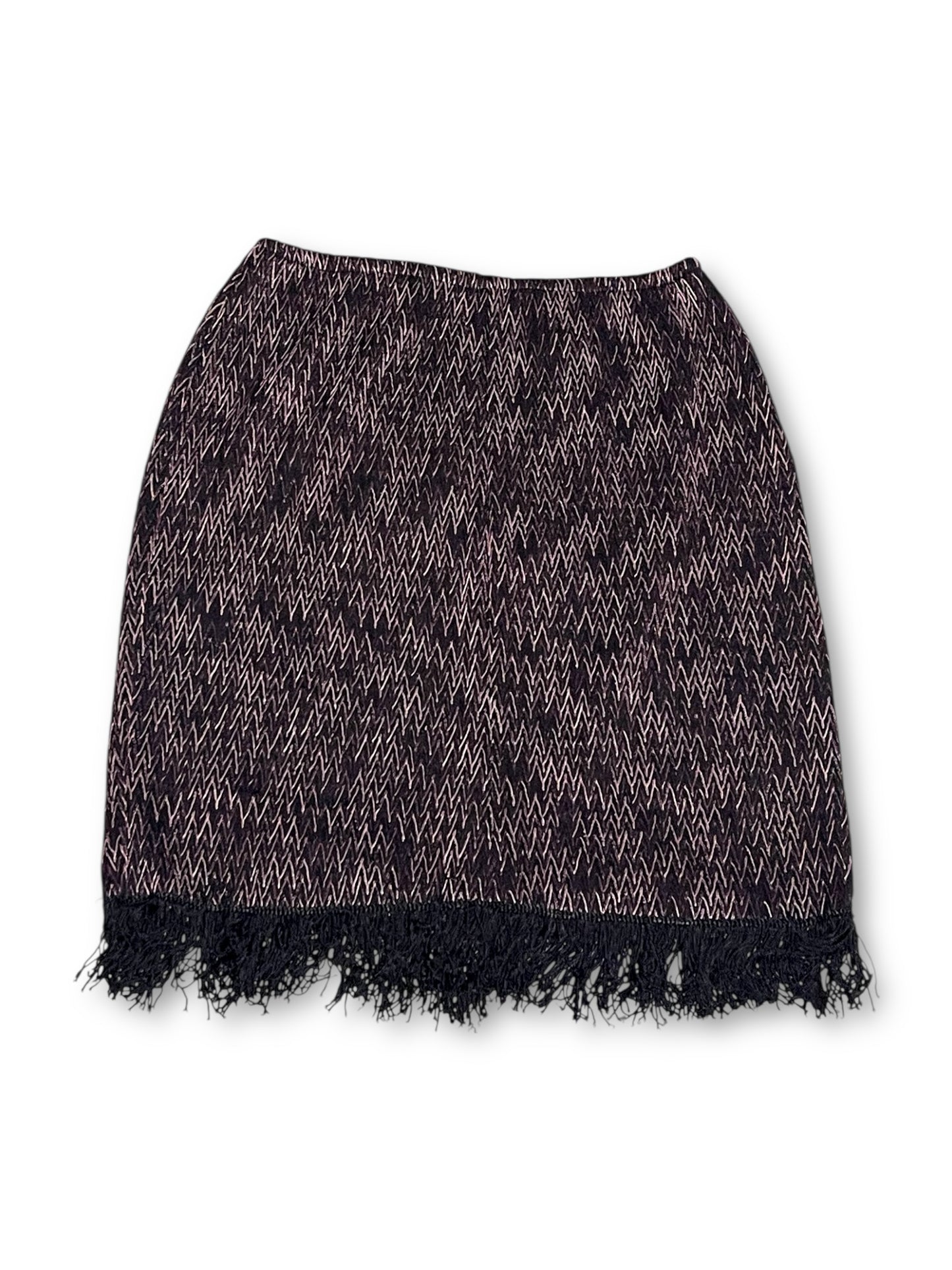 90’s/Y2K Knit Patterned Skirt (L/XL)
