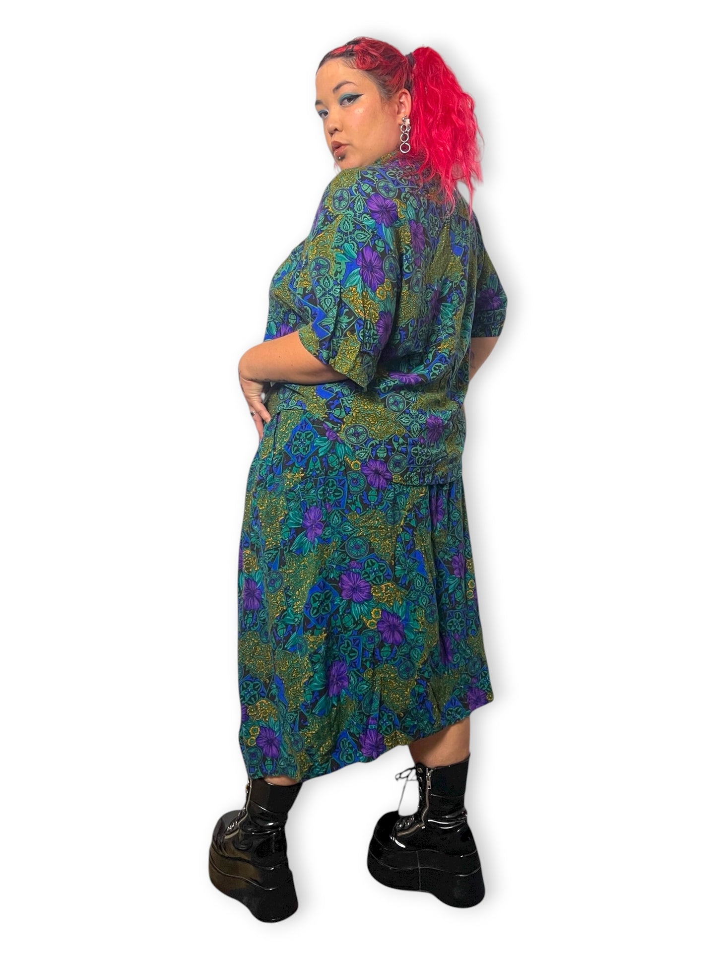 90’s/Y2K Allison Smith II Floral 2-Piece Set (3X)