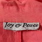 90’s Joy & Peace Salmon Pink Sleeveless Blouse (2X)