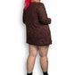 90’s Sténay Brown Beaded Cardigan (XL/2X)