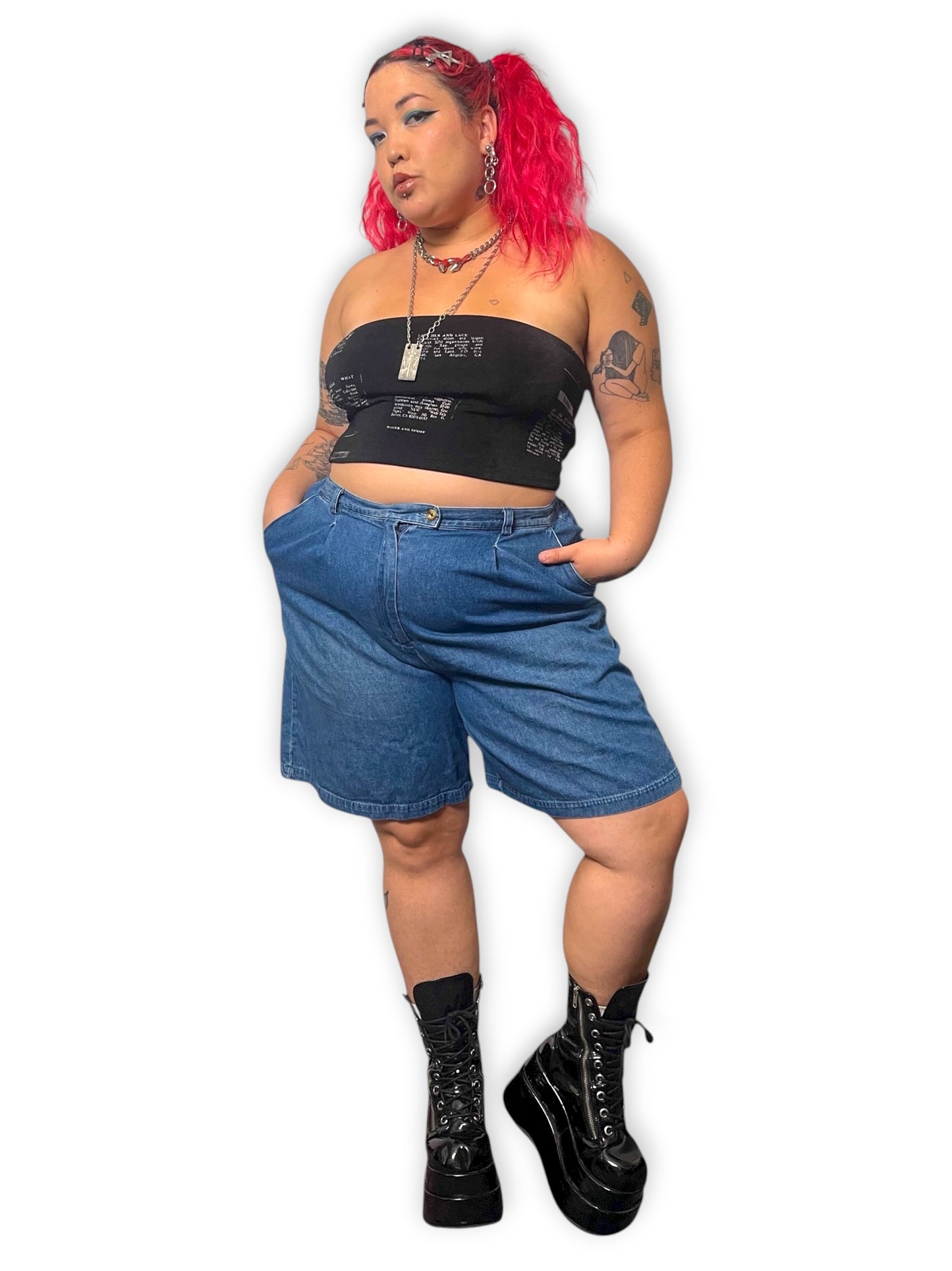 Y2K Karen Scott Denim Shorts (2X/3X)