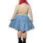 80’s/90’s Prairie Lace Denim Tiered Dress (3X)