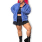 Y2K/Modern National Blue Plaid Shacket (3X)