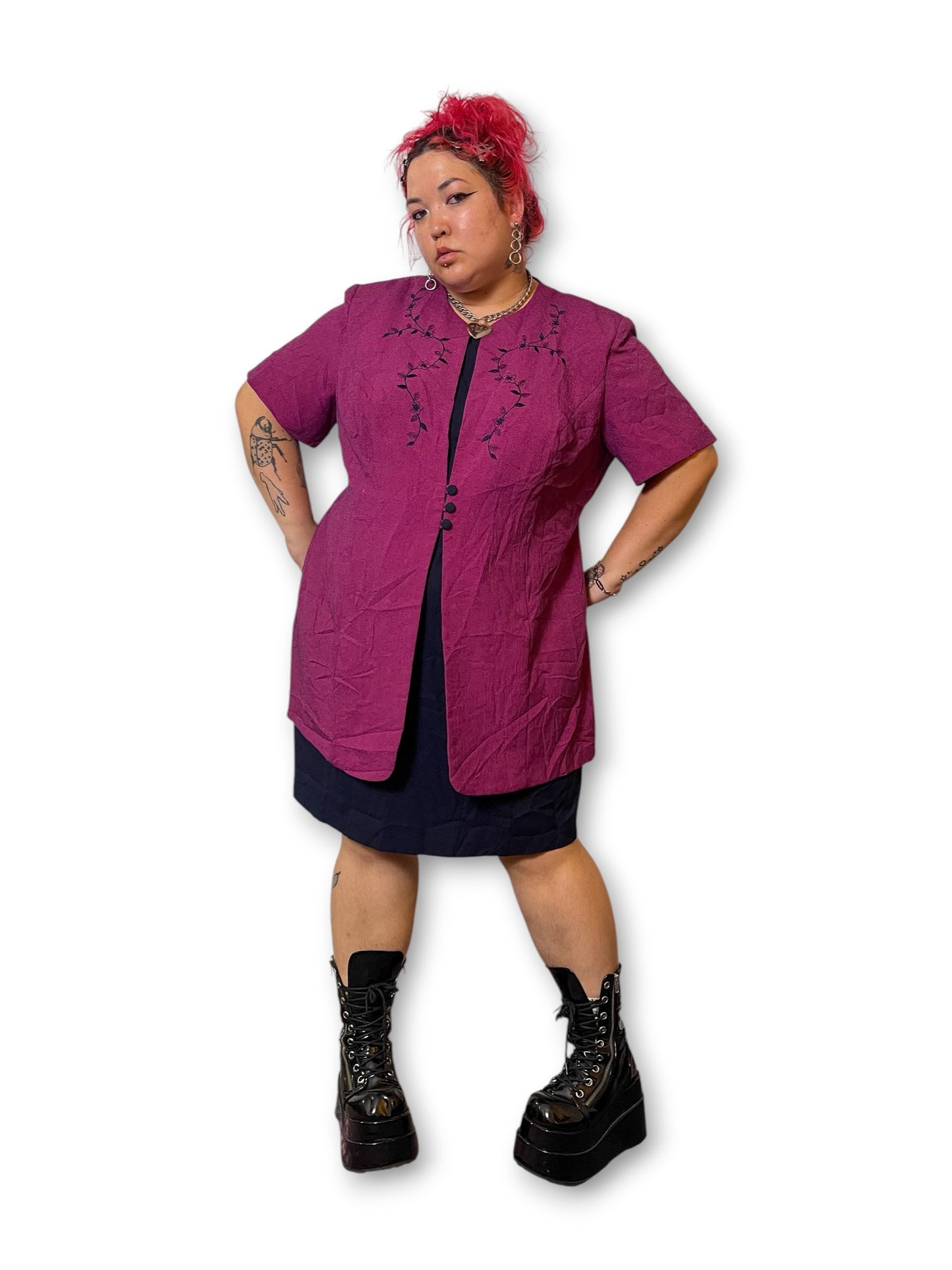 90’s Retro Grunge Pencil Dress (3X)