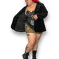 90’s/Y2K DG2 by Diane Gilman Black Velvet Blazer (XL/2X)