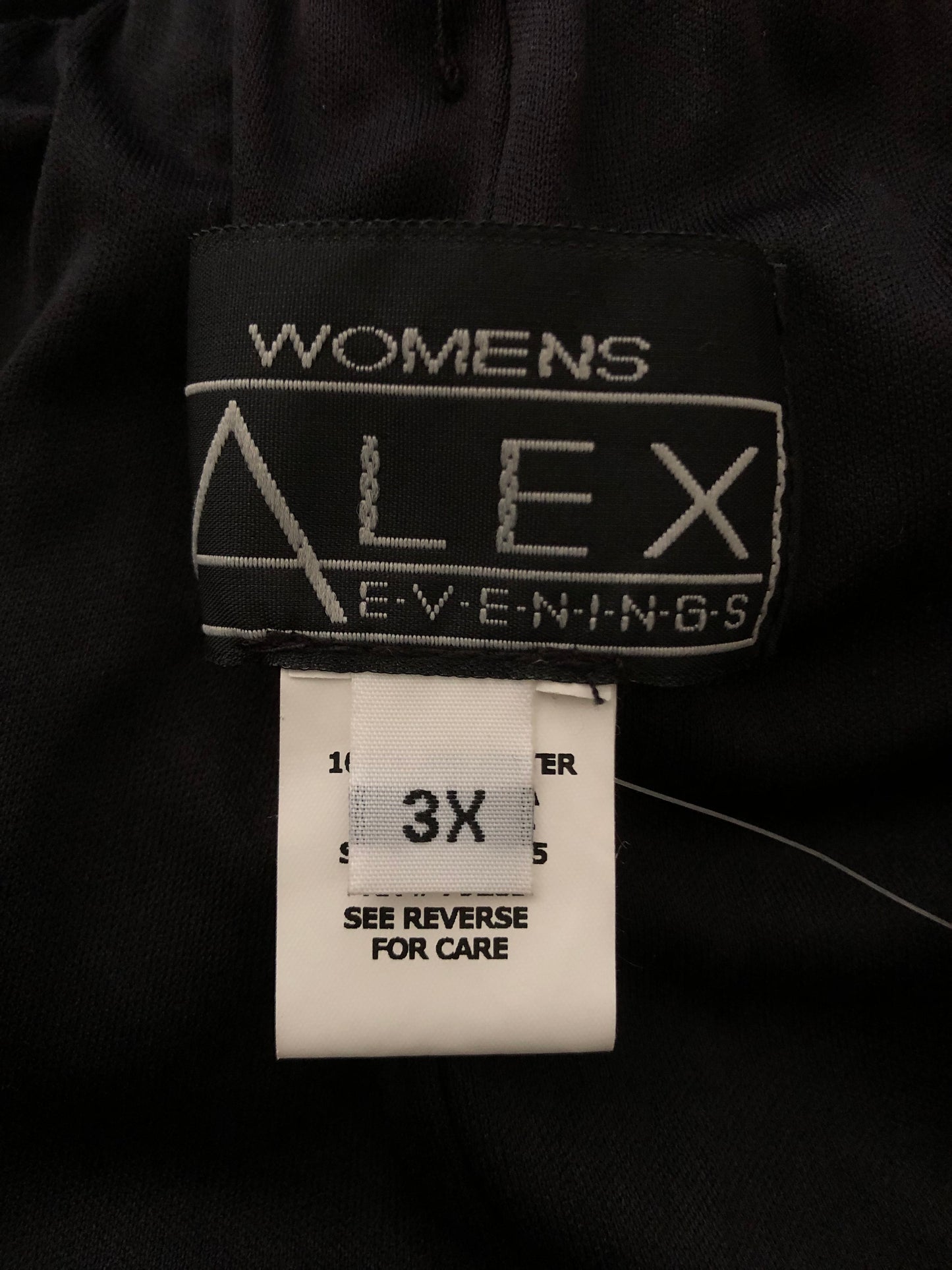 90’s Alex Evenings Black Mesh Layered Pants (3X)