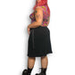 90’s Robbie Bee Black Mesh Layered Skirt (3X)