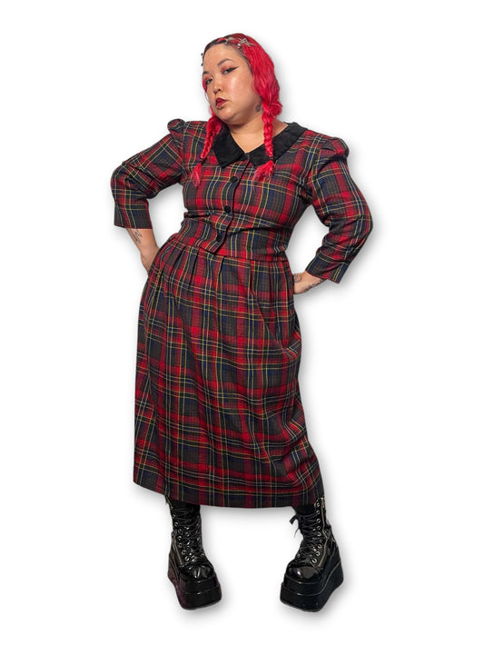 90’s/Y2K Retro Grunge Plaid Dress (XL/1X)