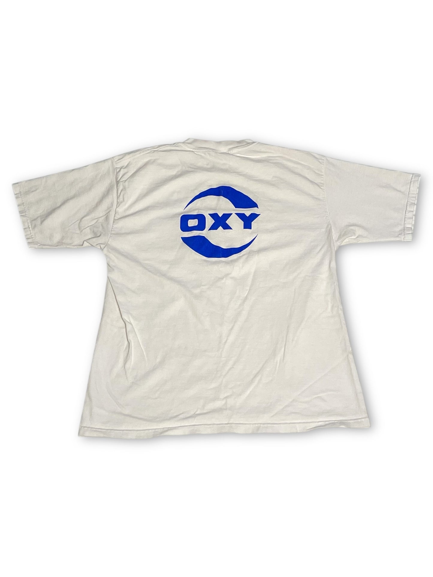 90’s/Y2K OXY White T-Shirt (L)