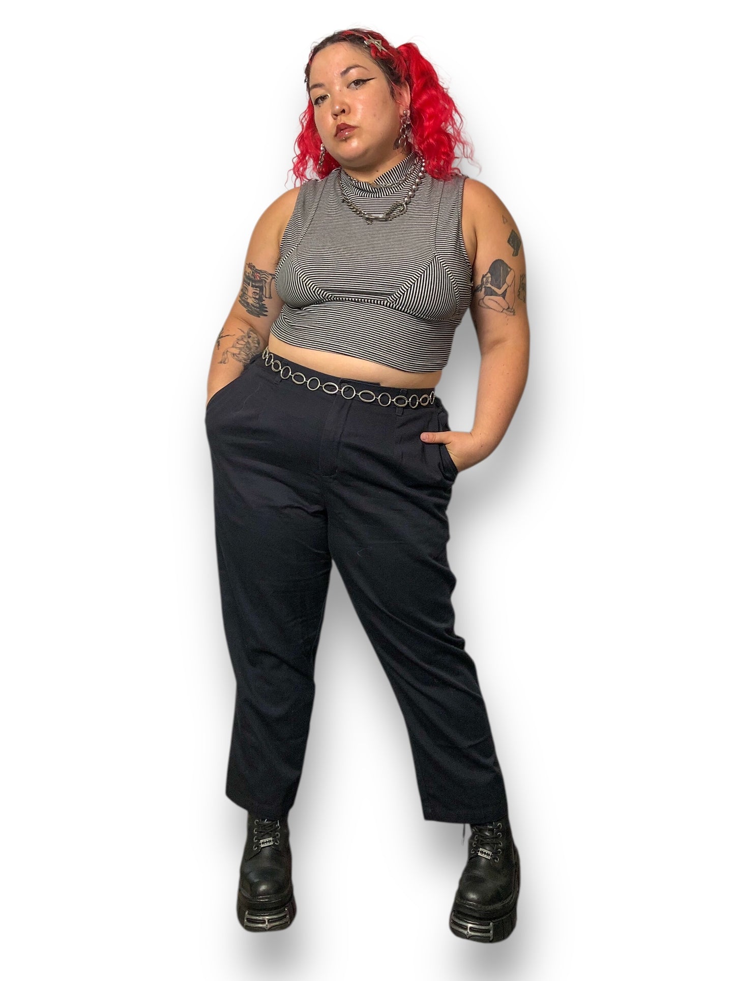 Y2K Elisabeth by Liz Claiborne Black Trousers (2X)