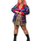 80’s Colorful Retro Print Blazer (XL/1X)