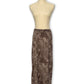 90’s/Y2K Brown Patterned Midi Skirt (L/XL)