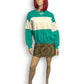 90’s Altitude Turquoise and White Retro Sweatshirt (M)