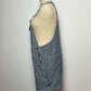 90’s/Y2K Railroad Stripe Overall Shorts (M)