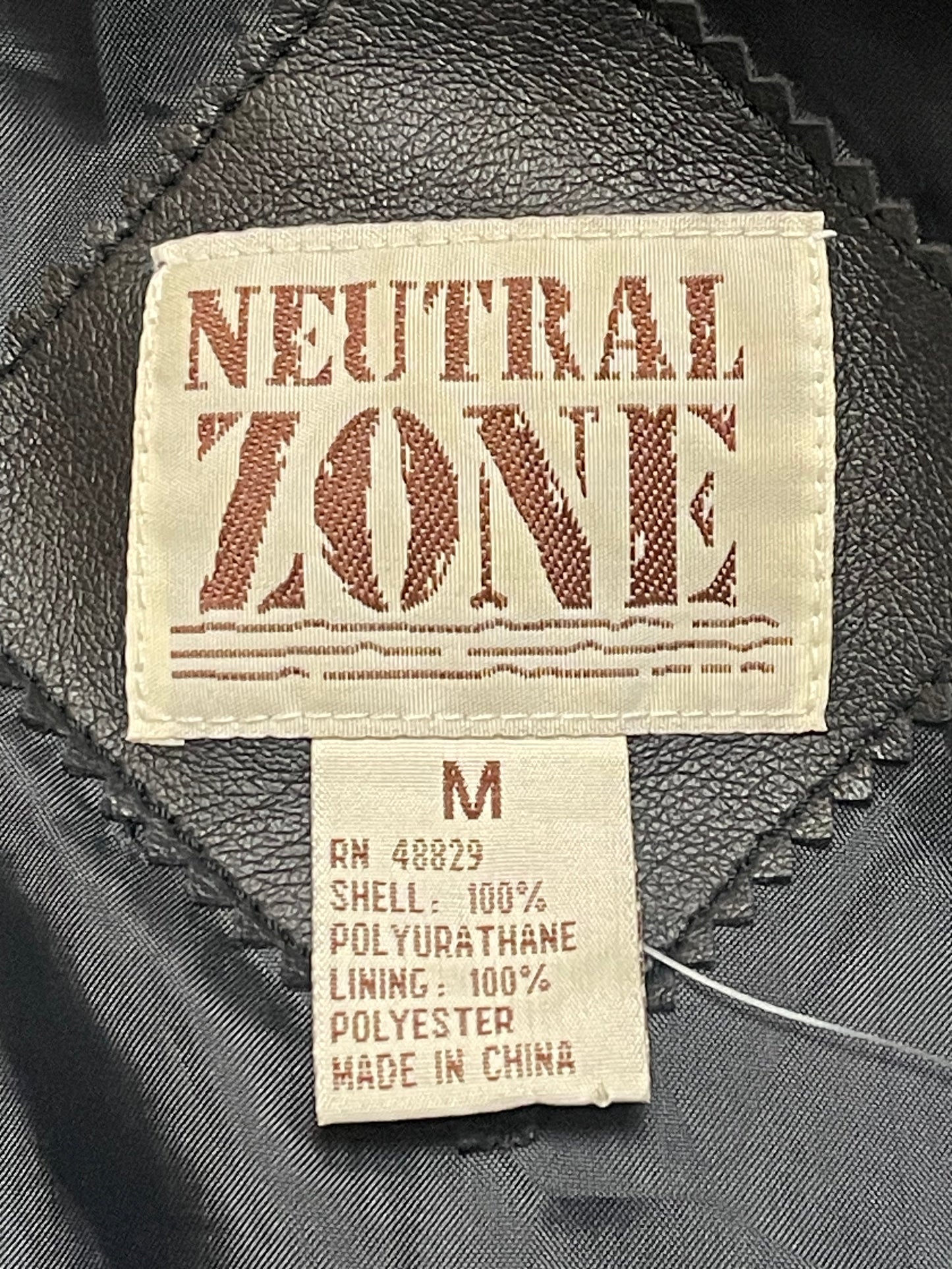 90’s Neutral Zone Black Pleather Vest (M)