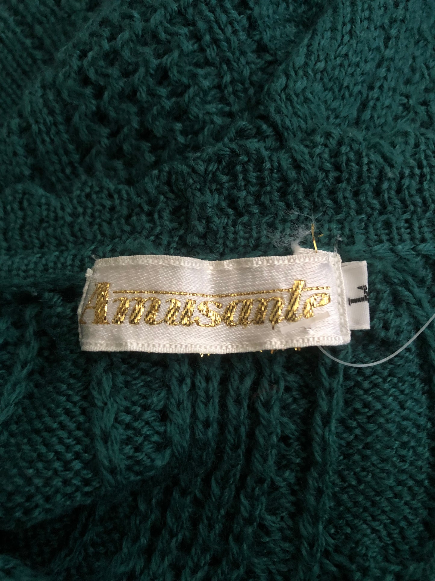 90’s Amusante Teal Knit Vest (L)