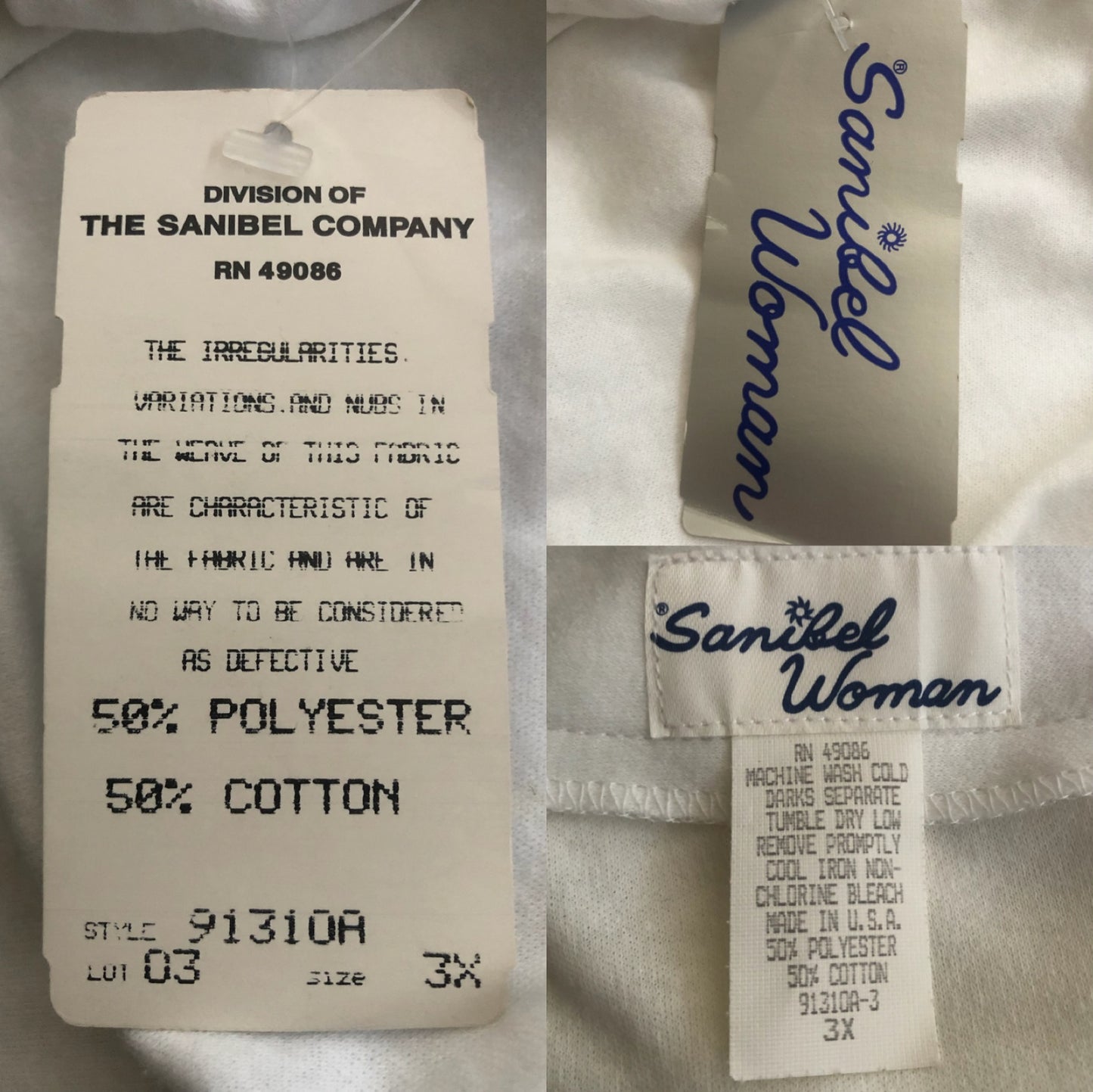 80’s Sanibel White Cardigan (3X)