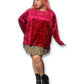 Y2K Velvet Long Sleeve Shirt (4X)